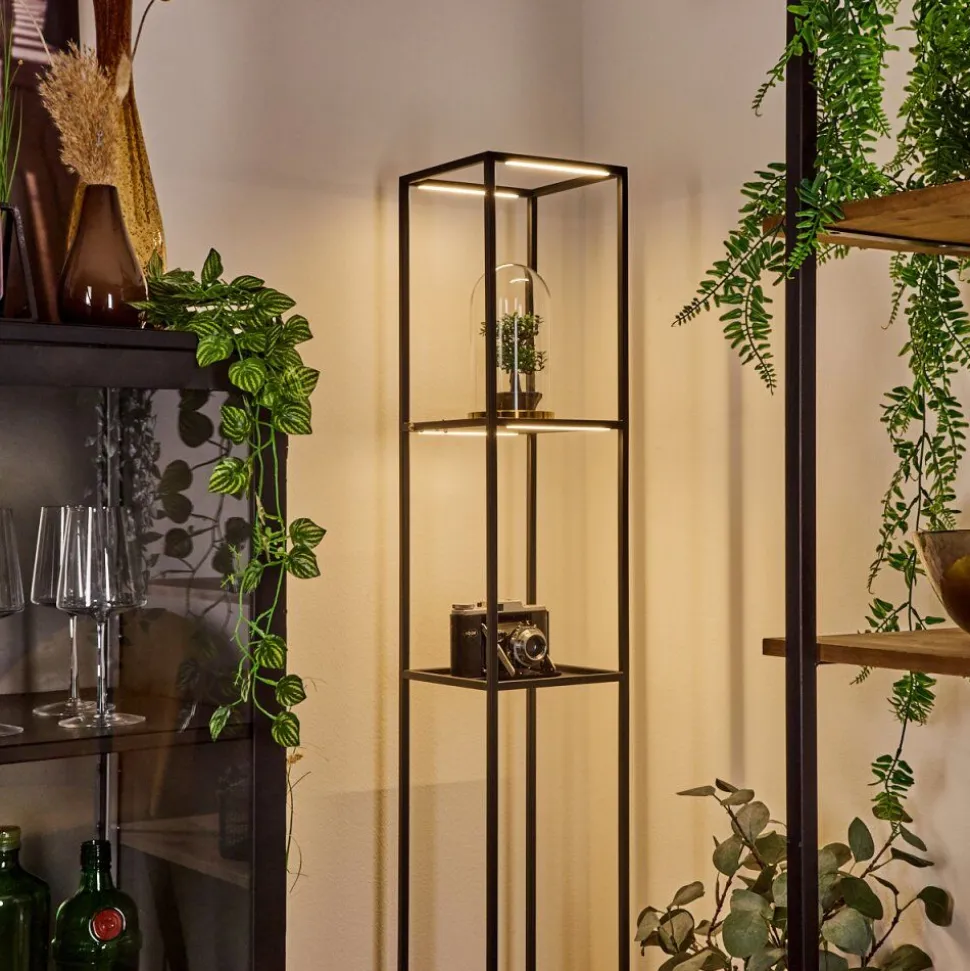Lampadaire Ranquile Led Noir, 4 Lumieres