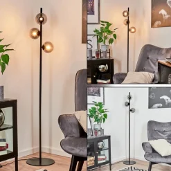 Lampadaire Remaisnil Noir, 3 Lumieres