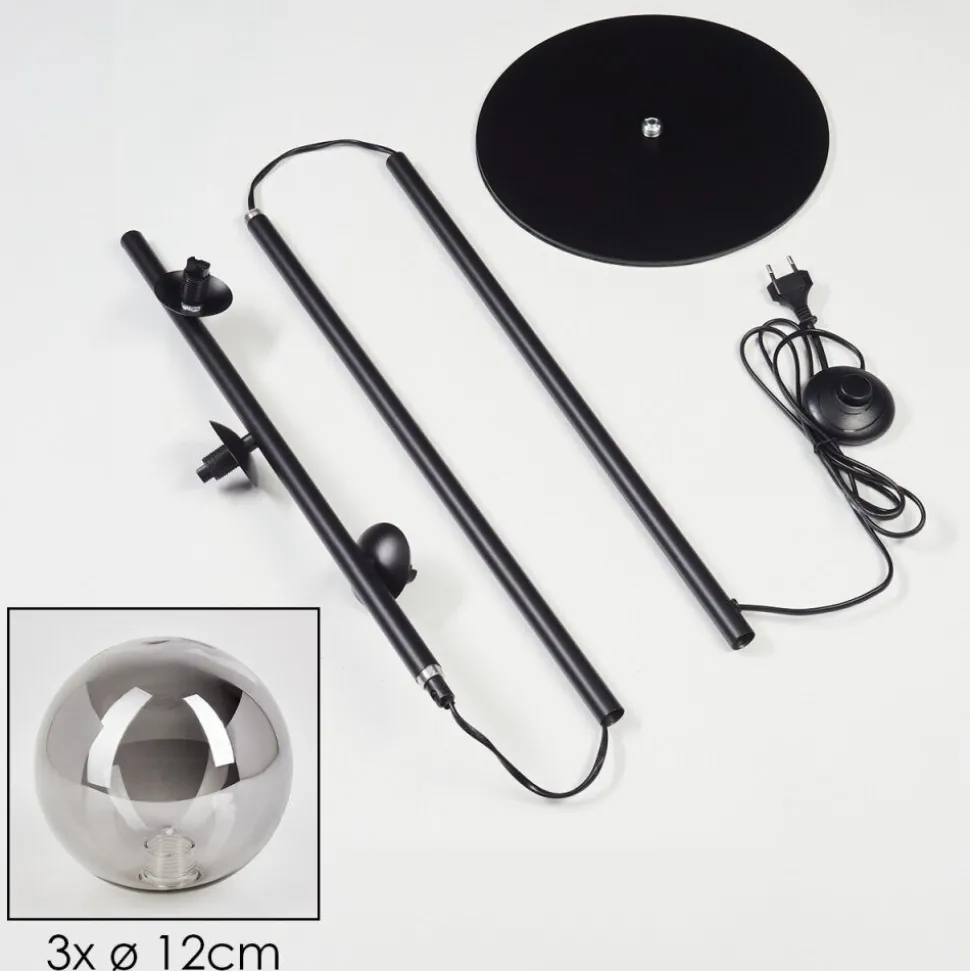 Lampadaire Remaisnil Noir, 3 Lumieres
