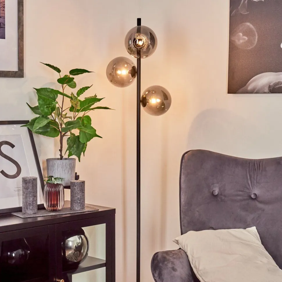 Lampadaire Remaisnil Noir, 3 Lumieres