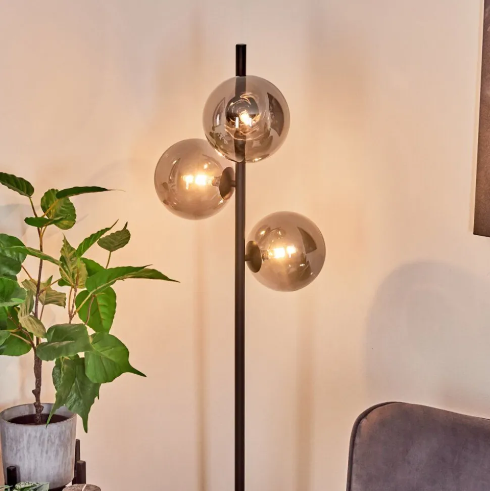 Lampadaire Remaisnil Noir, 3 Lumieres