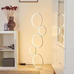 Lampadaire Rodekro Led Argente, 1 Lumiere