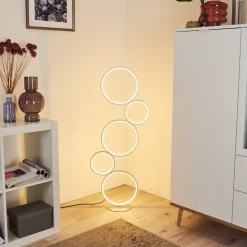 Lampadaire Rodekro Led Argente, 1 Lumiere