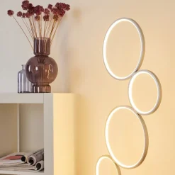 Lampadaire Rodekro Led Argente, 1 Lumiere