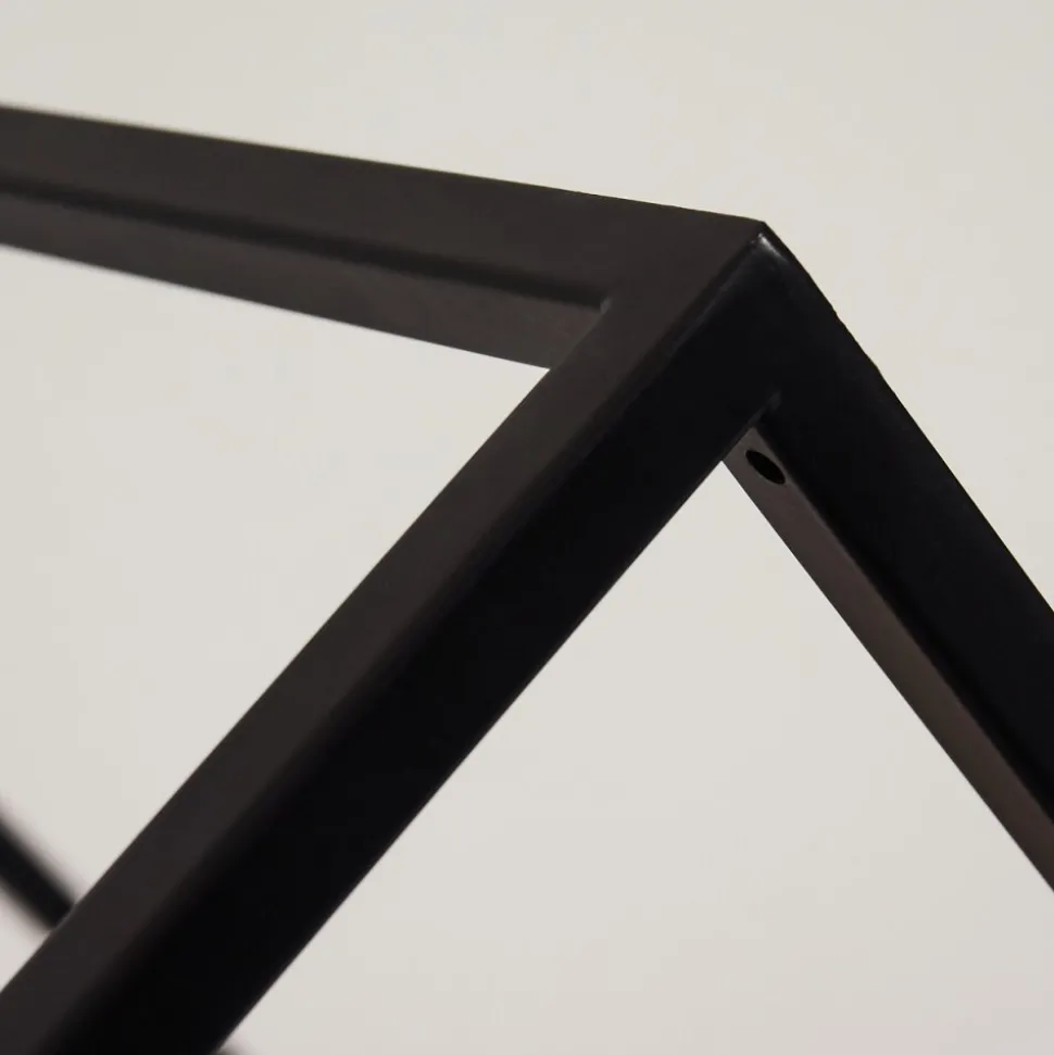 Lampadaire Salla Bois Fonce, Noir, 5 Lumieres