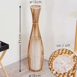 Lampadaire Saranda Brun, 1 Lumiere