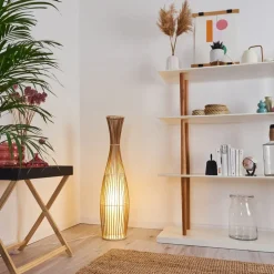 Lampadaire Saranda Brun, 1 Lumiere