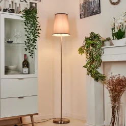 Lampadaire Snar Nickel Mat, 1 Lumiere
