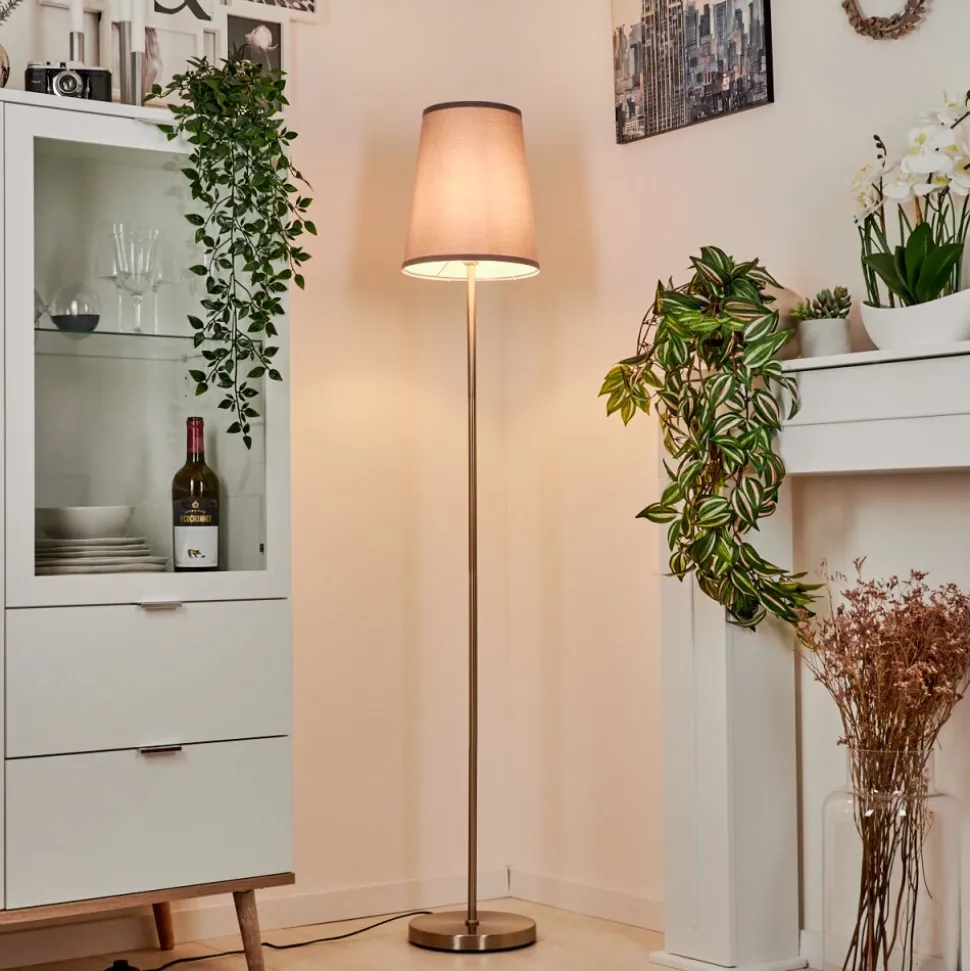 Lampadaire Snar Nickel Mat, 1 Lumiere