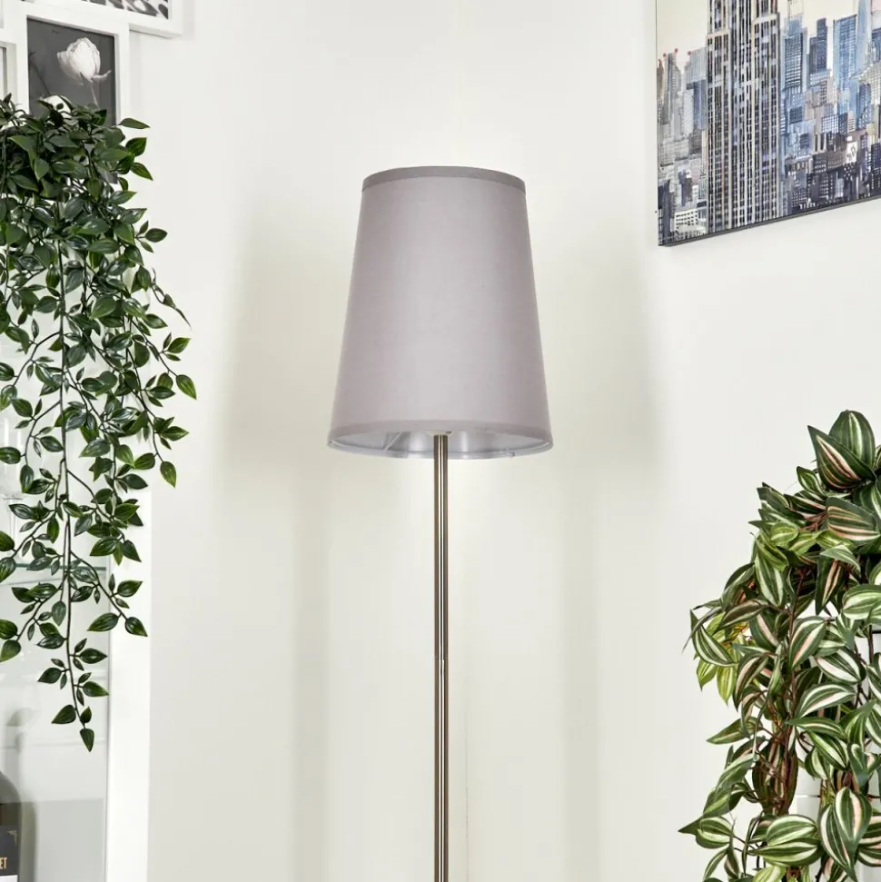 Lampadaire Snar Nickel Mat, 1 Lumiere
