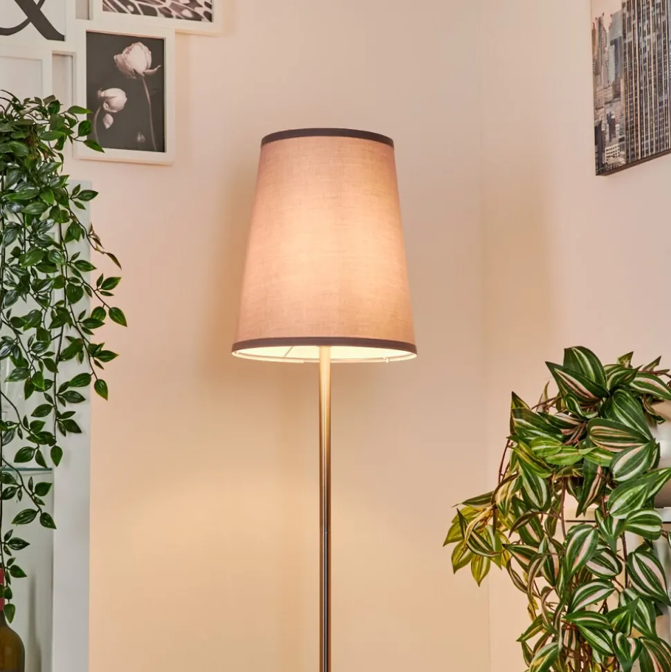 Lampadaire Snar Nickel Mat, 1 Lumiere