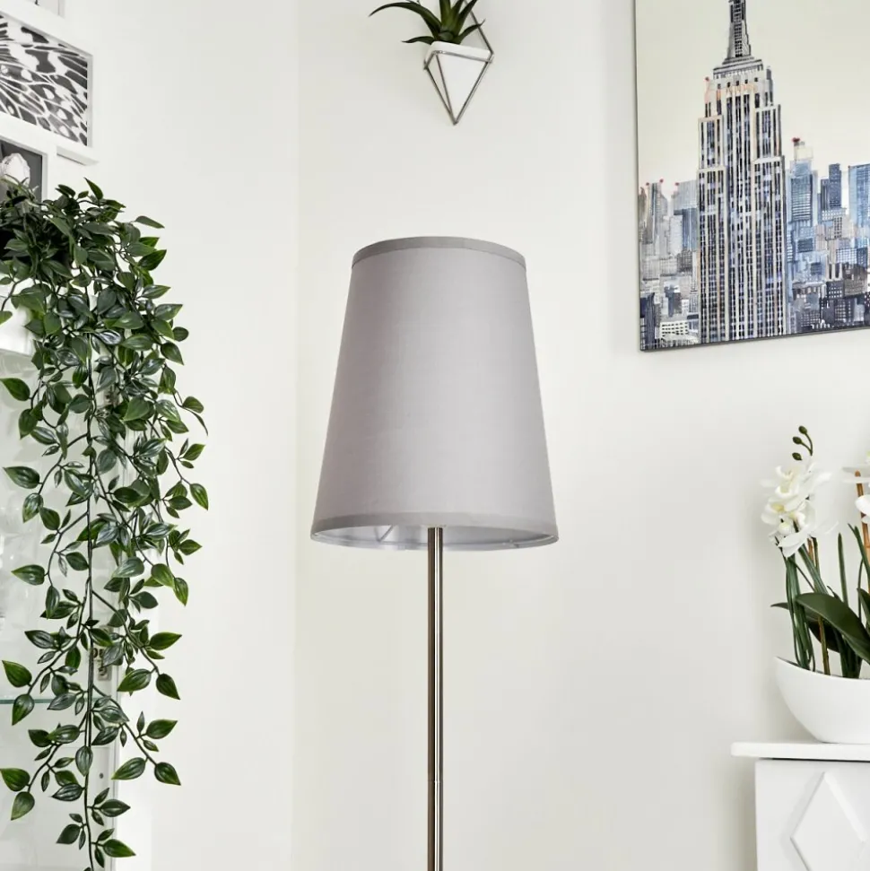 Lampadaire Snar Nickel Mat, 1 Lumiere