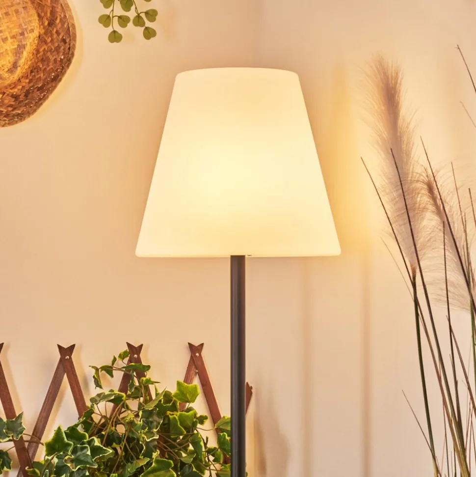 Lampadaire Solaire D'Exterieur Fisao Led Noir, 41 Lumieres, Telecommandes