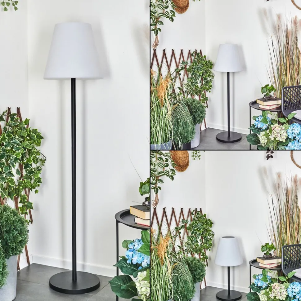 Lampadaire Solaire D'Exterieur Fisao Led Noir, 41 Lumieres, Telecommandes