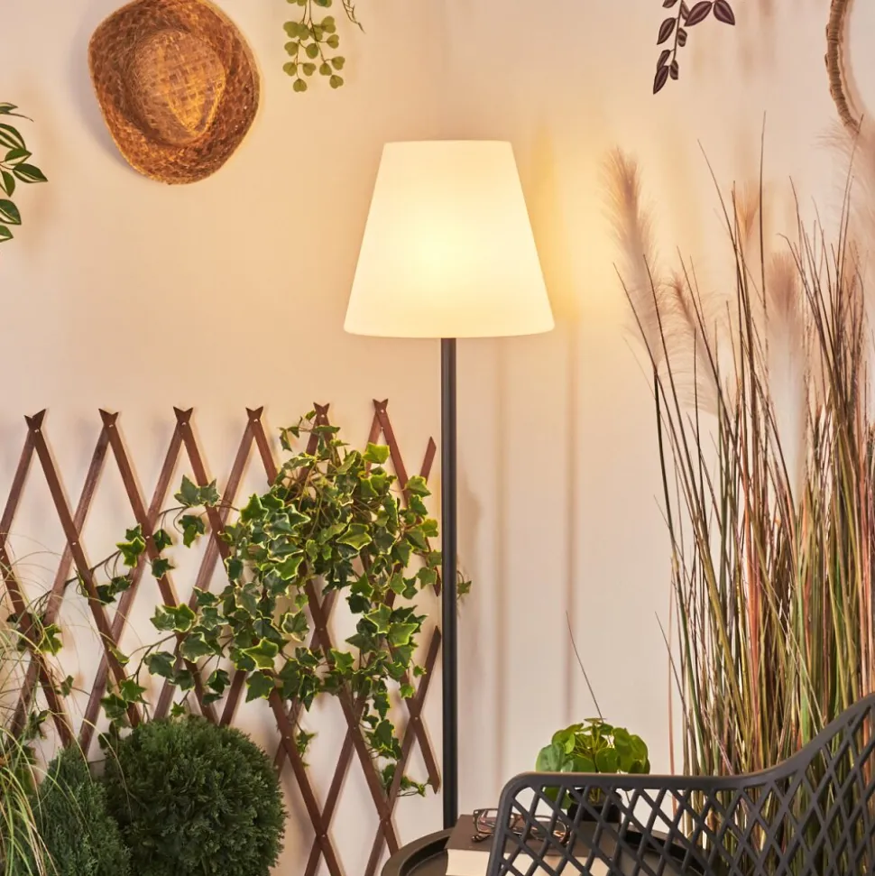 Lampadaire Solaire D'Exterieur Fisao Led Noir, 41 Lumieres, Telecommandes