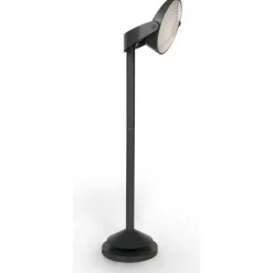 Lampadaire Solaire Lutec Stack Led Gris, 3 Lumieres