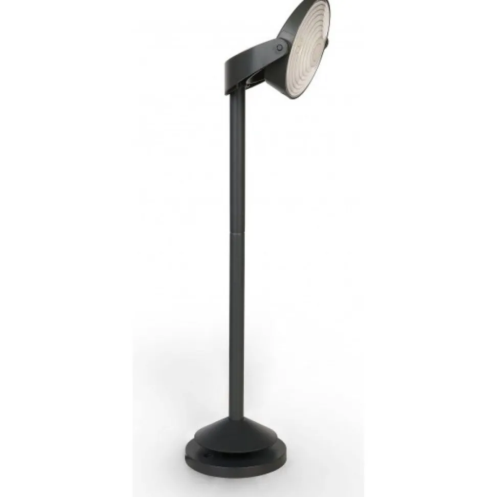 Lampadaire Solaire Lutec Stack Led Gris, 3 Lumieres