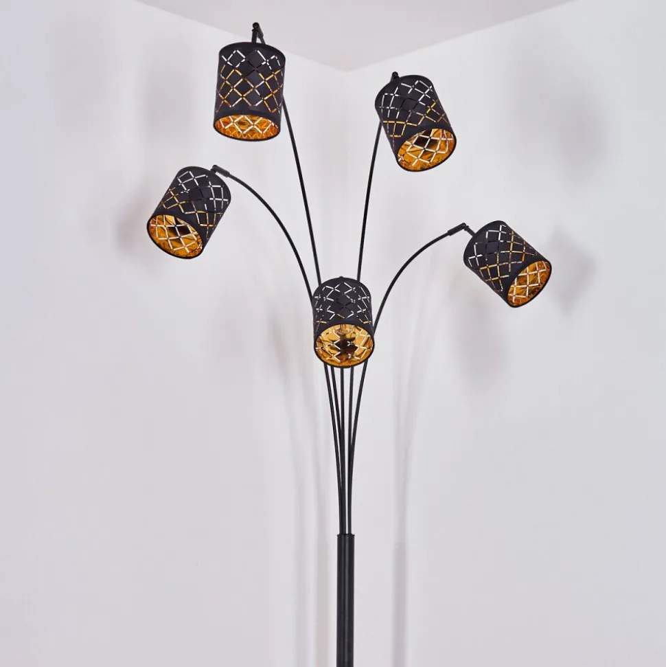 Lampadaire Tallaboa Noir, 5 Lumieres