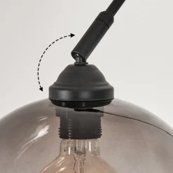 Lampadaire Tapitapa Noir, 1 Lumiere