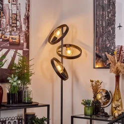 Lampadaire Theareabarivat Anthracite, 3 Lumieres