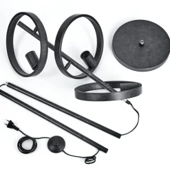Lampadaire Theareabarivat Anthracite, 3 Lumieres