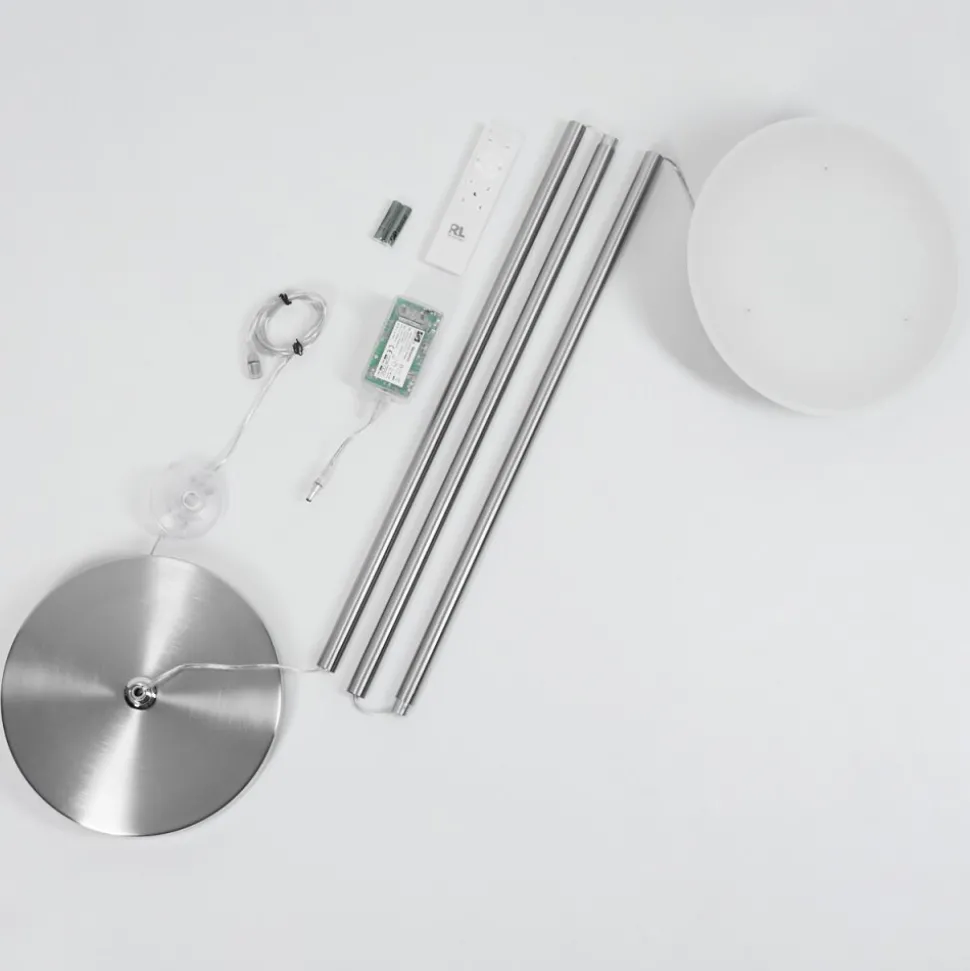 Lampadaire Theron Led Nickel Mat, 1 Lumiere, Telecommandes