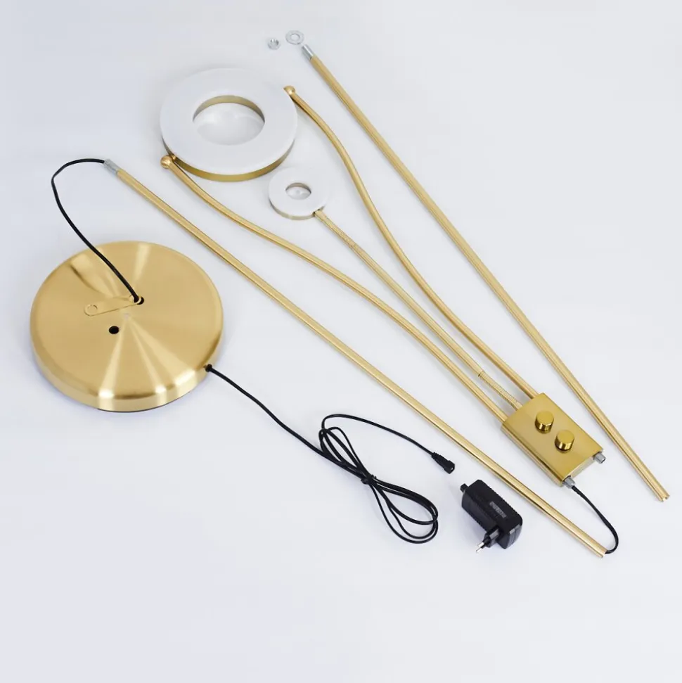 Lampadaire Tierz Led Laiton, 2 Lumieres