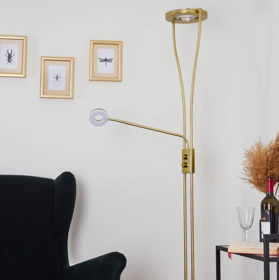 Lampadaire Tierz Led Laiton, 2 Lumieres