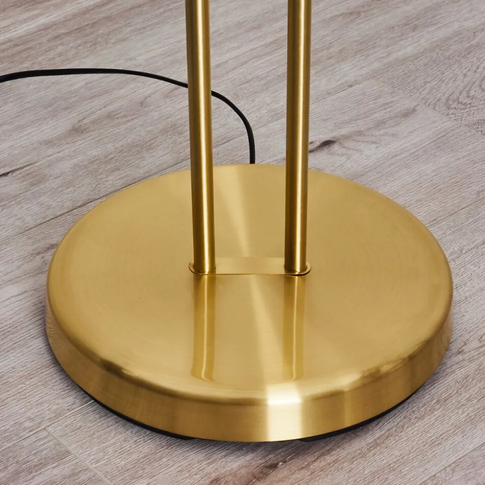 Lampadaire Tierz Led Laiton, 2 Lumieres