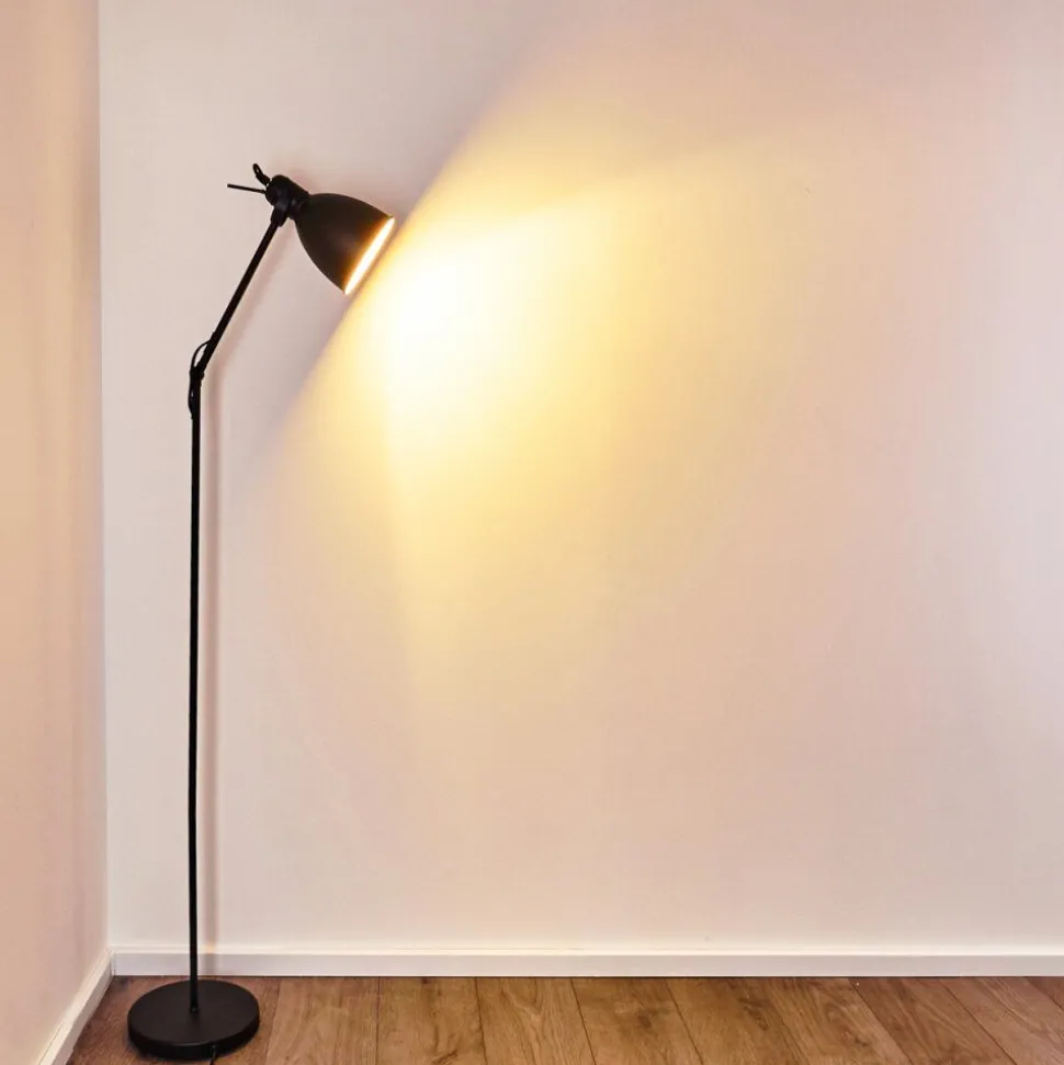 Lampadaire Timola Noir, 1 Lumiere