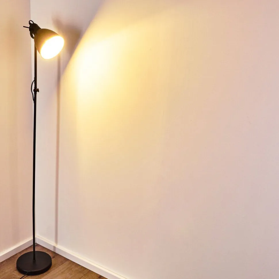 Lampadaire Timola Noir, 1 Lumiere