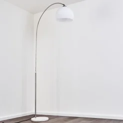 Lampadaire Tipitapa Nickel Mat, 1 Lumiere