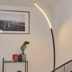Lampadaire Tobillos Led Noir, 1 Lumiere