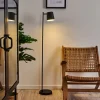 Lampadaire Tontolos Led Noir, 1 Lumiere