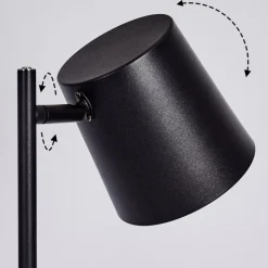 Lampadaire Tontolos Led Noir, 1 Lumiere