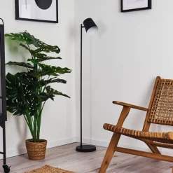 Lampadaire Tontolos Led Noir, 1 Lumiere