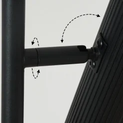 Lampadaire Trutielle Noir, 2 Lumieres