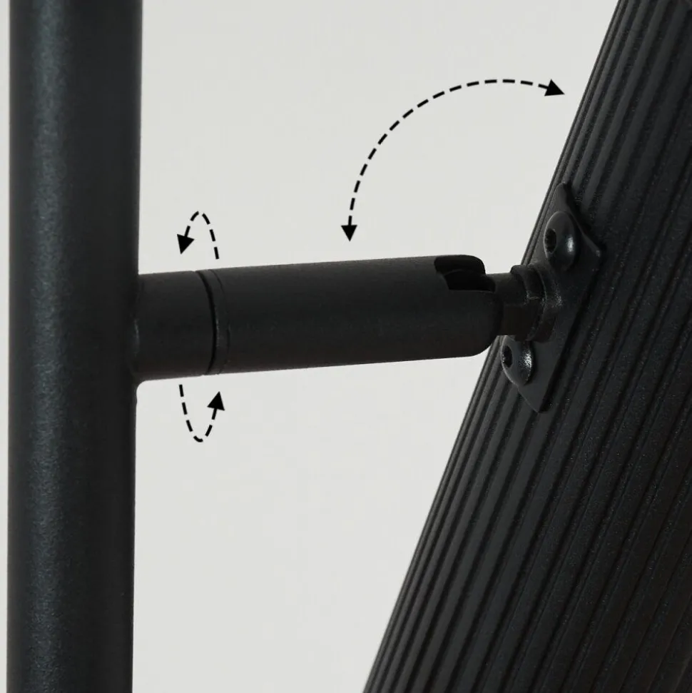 Lampadaire Trutielle Noir, 2 Lumieres