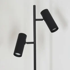 Lampadaire Trutielle Noir, 2 Lumieres