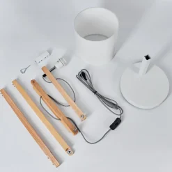 Lampadaire Tukchor Ecru, 1 Lumiere