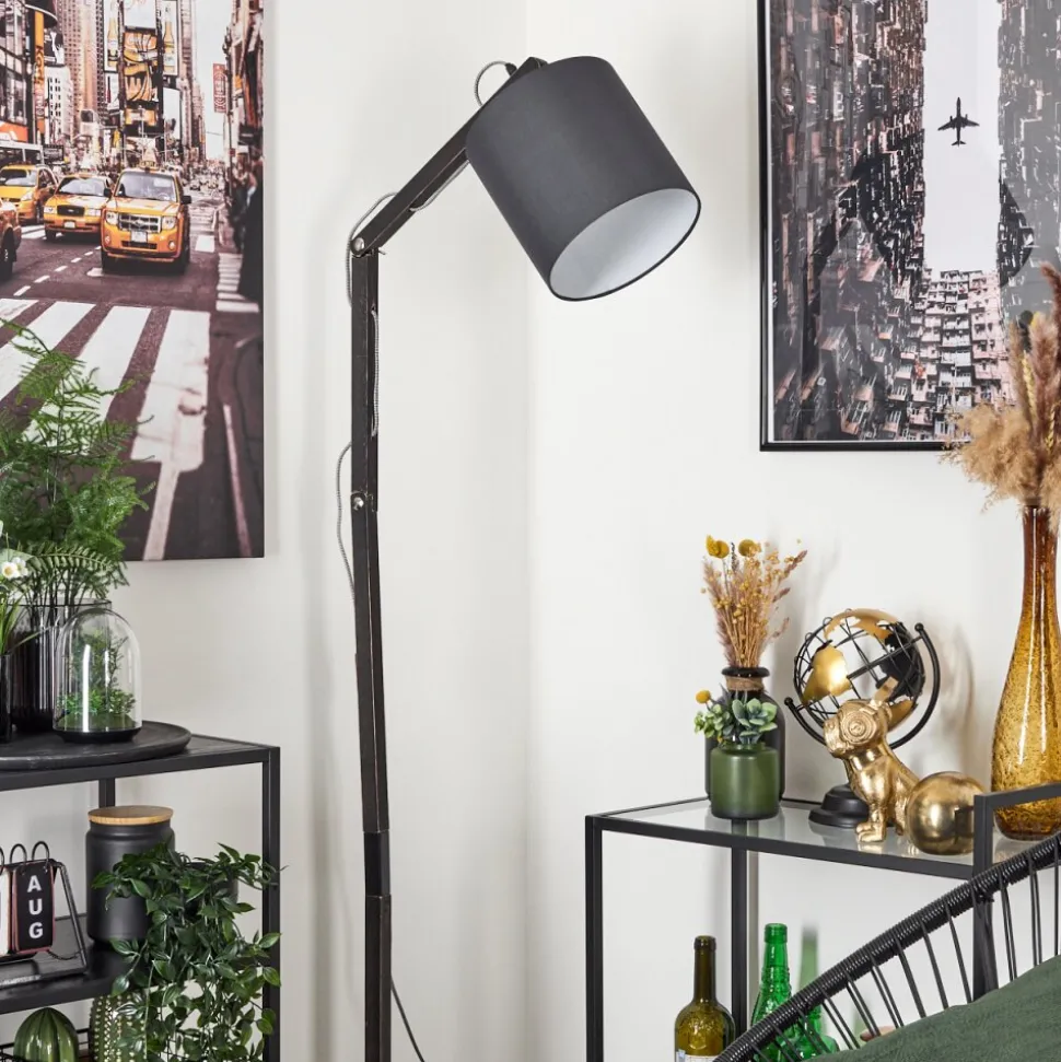 Lampadaire Tukchor Noir, 1 Lumiere