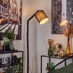 Lampadaire Tukchor Noir, 1 Lumiere