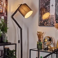 Lampadaire Tukchor Noir, 1 Lumiere