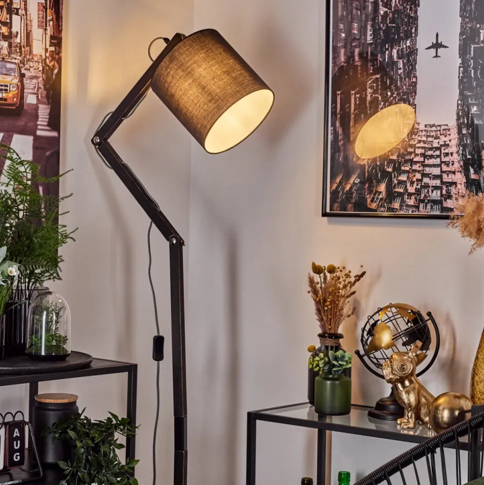 Lampadaire Tukchor Noir, 1 Lumiere
