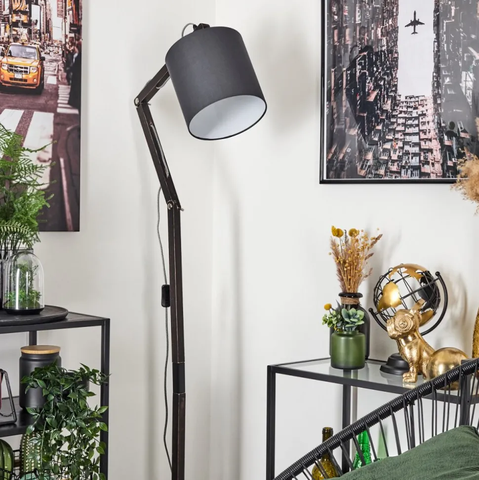Lampadaire Tukchor Noir, 1 Lumiere