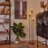 Lampadaire Tyldom Argent Oxyde, 3 Lumieres