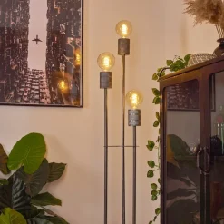 Lampadaire Tyldom Argent Oxyde, 3 Lumieres