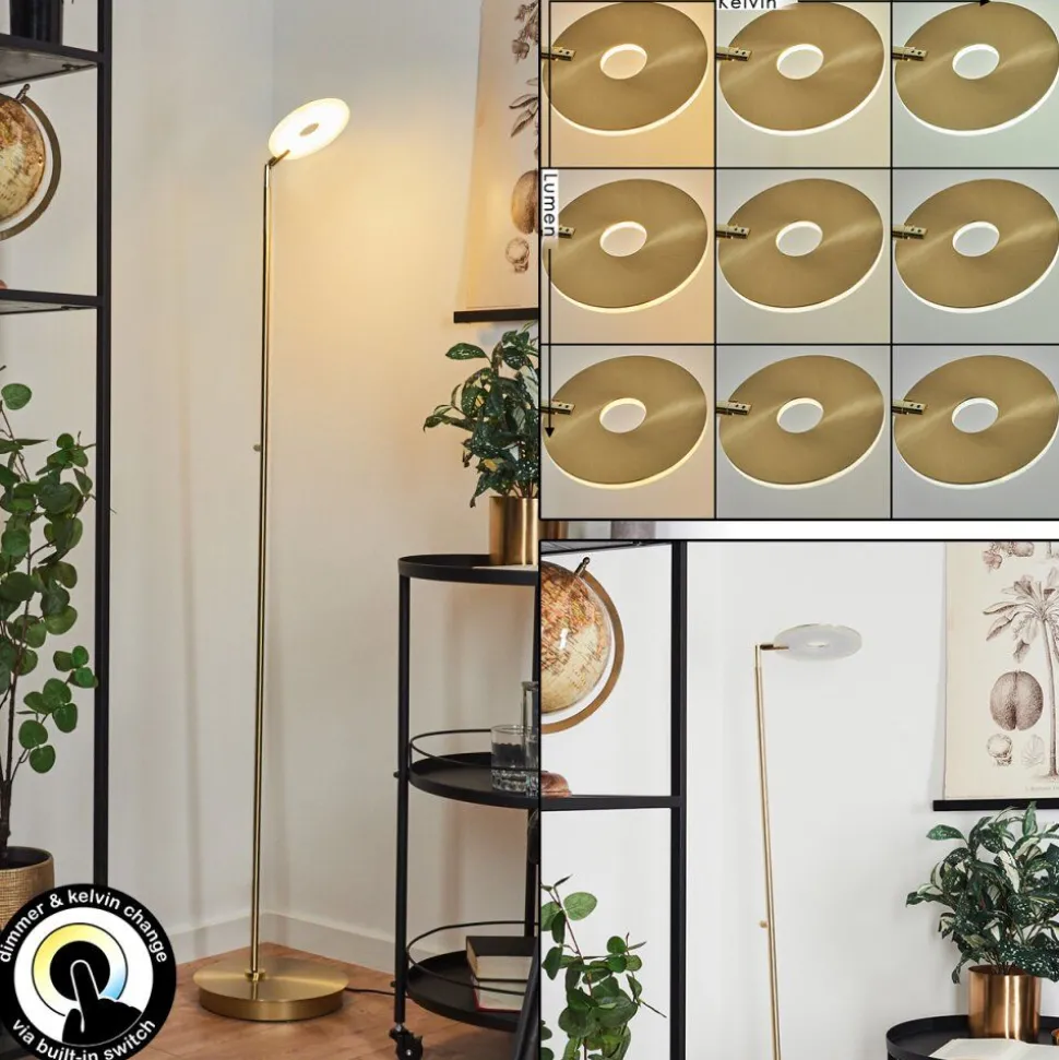 Lampadaire Umag Led Laiton, 1 Lumiere