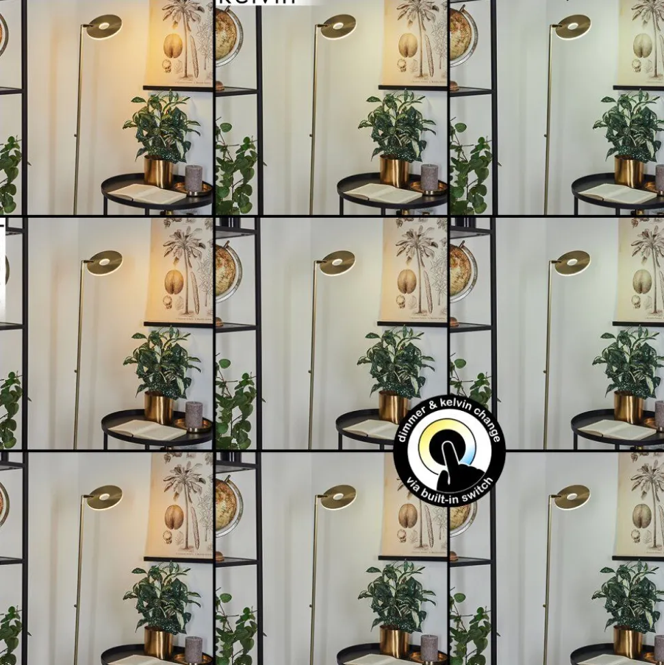 Lampadaire Umag Led Laiton, 1 Lumiere