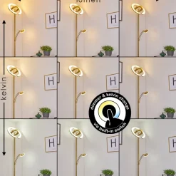 Lampadaire Umag Led Laiton, 2 Lumieres